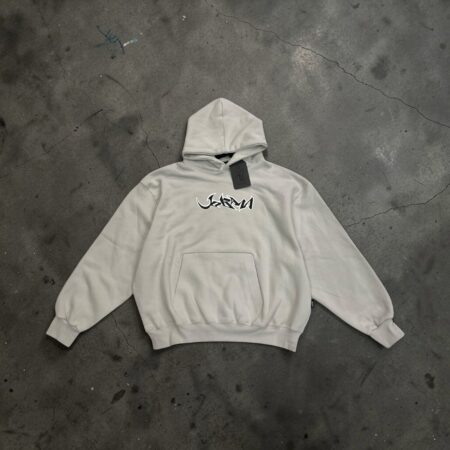 buzo hoodie urb x curva crema